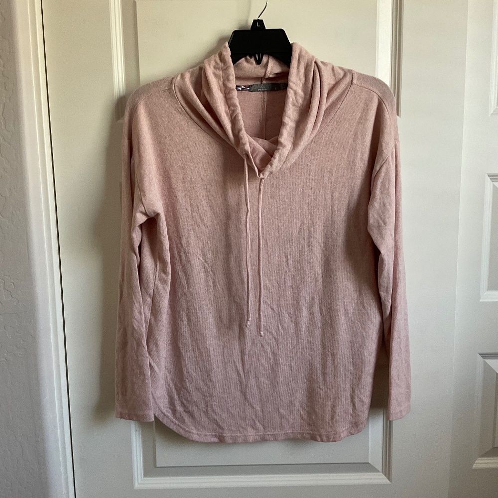 Prana Pink Funnel Neck Sweatshirt - Size Large